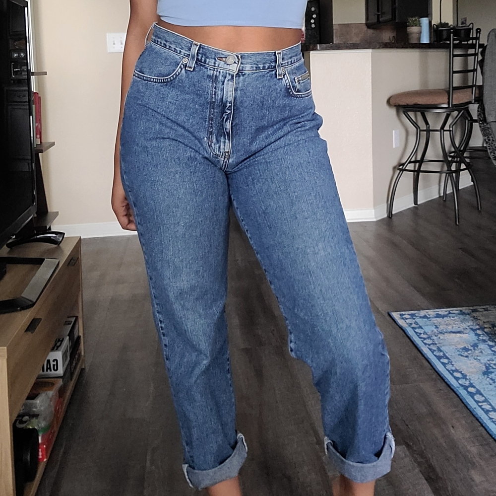 Vintage 90s Calvin Klein Women's High Waisted Deni